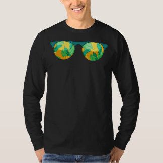 T-shirt Vibes d'été Palm Tree exotique Feuilles Chanson tr