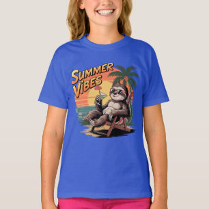 T-shirt vibes d'été paresse