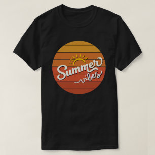 T-shirt Vibes d'été Retro Sunset Homme