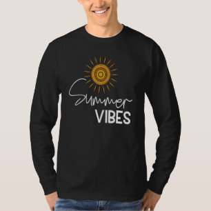 T-shirt Vibes d'été Sun Illustration Summer Vacation Summ