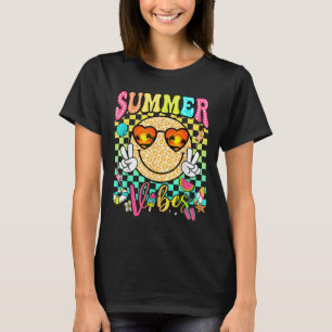 T-shirt Vibes d'été super Femmes Filles Enfants Plage d'ét