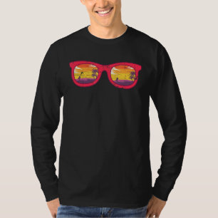T-shirt Vibes d'été Surf Plage Palmiers Tropical Sun