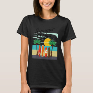 T-shirt Vibes d'été Surf Summer Beach Vacation_2