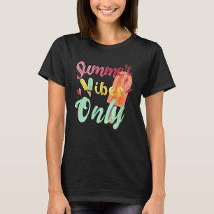 T-shirt Vibes D'Été Uniquement Crème De Glace Fruit D'Été 