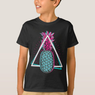 T-shirt Vibes d'été Vaporwave d'ananas à fruits exotiques