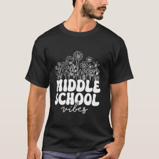 T-shirt Vibes du collège Enseignant du collège Étudiant