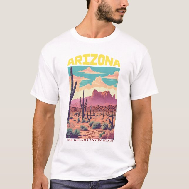 T-shirt Vibes du désert de l'Arizona (Devant)