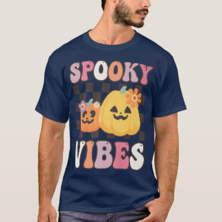 T-shirt Vibes Éffrayantes super Citrouille Vintage Hippie