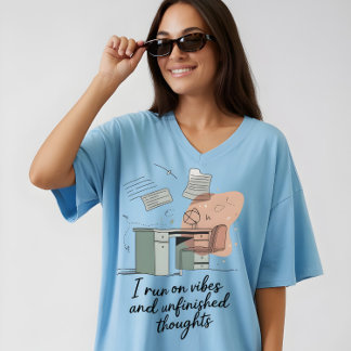 T-shirt Vibes et pensées inachevées