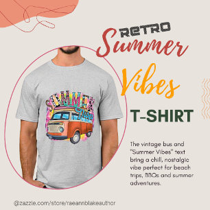 T-shirt Vibes Été Rétro