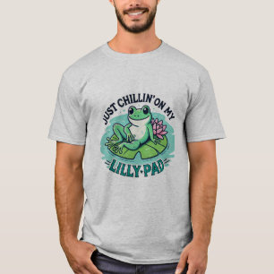 T-shirt Vibes Froggy : Grenouille froide sur Lily Pad Desi