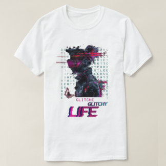 T-shirt Vibes Glitchy - Conception audacieuse et d