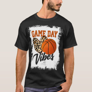 T-shirt Vibes Jour Jeu Bleu Fan Basketball Fan Maman Grand