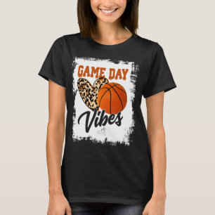 T-shirt Vibes Jour Jeu Bleu Fan Basketball Fan Maman Grand