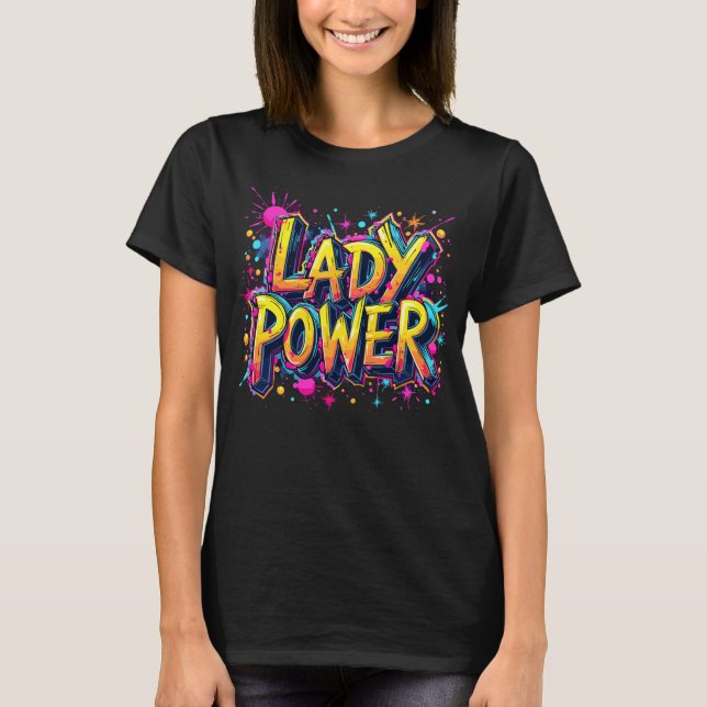 T-shirt Vibes Lady Power (Devant)