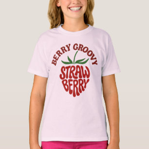T-shirt Vibes les années 70 rétro fraise super