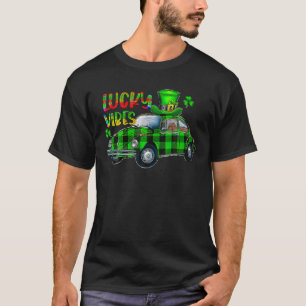 T-shirt Vibes Lucky Shamrock Jour de la Saint Patrick Vint