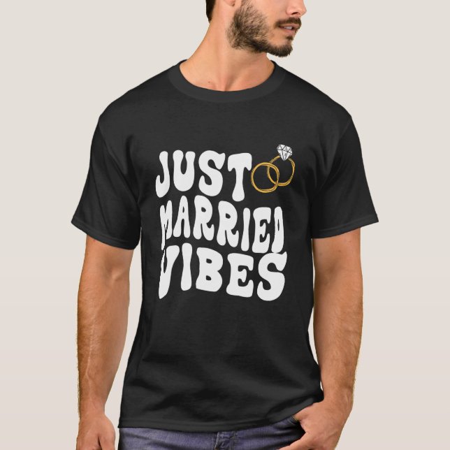 T-shirt Vibes Mariées Retro Super Wavey Marié (Devant)