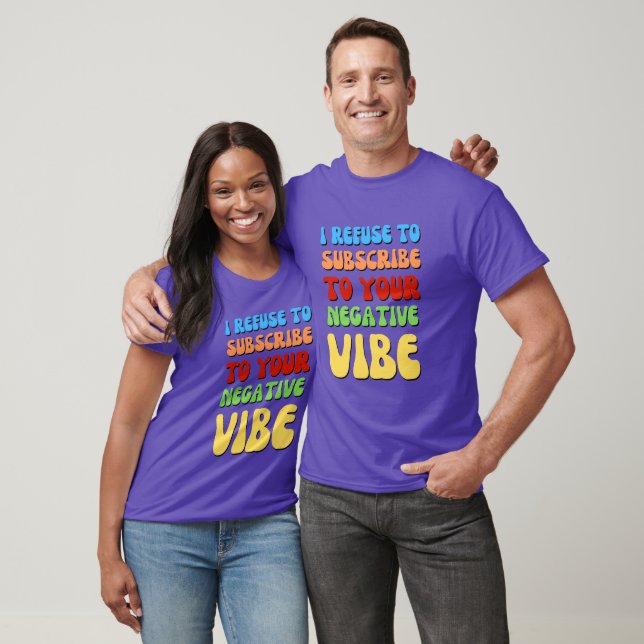 T-shirt VIBES POSITIVES colorées (Unisexe)