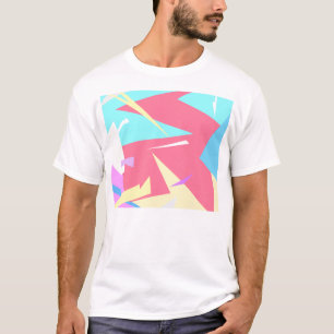 T-shirt Vibes positives couleurs pastel Abstrait