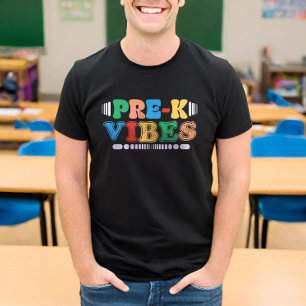 T-shirt Vibes Pré-K Retour À L'École Étudiants Pré-k
