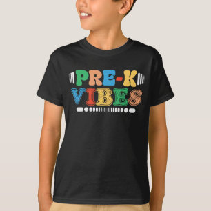 T-shirt Vibes Pré-K Retour À L'École Étudiants Pré-k