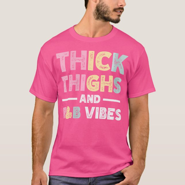 T-shirt Vibes Rb pour femmes épaisses cuisses (Devant)
