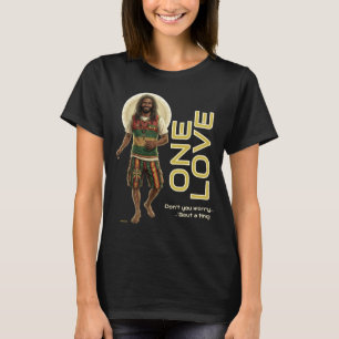 T-shirt Vibes Reggae WWJD, Jésus au Quotidien, Rasta Un Am