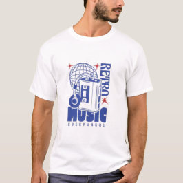 T-shirt 🎵 "Vibes rétro uniquement"