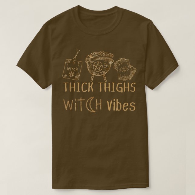 T-shirt Vibes sorcières épaisses de cuisses 562  (Design devant)