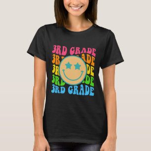 T-shirt Vibes super de troisième année Face Retro Enseigna