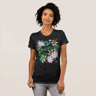 T-shirt Vibes tropicales Feuilles Plantes
