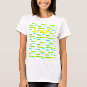 T-shirt Vibes tropicales Samantha Ajouter Votre Nom T-Shir