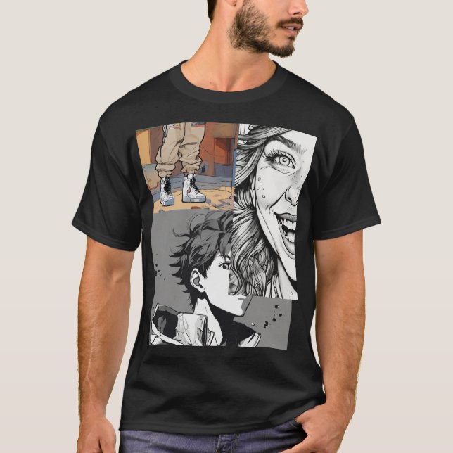 T-shirt Vibes urbaines : Street Art et collection de graff (Devant)