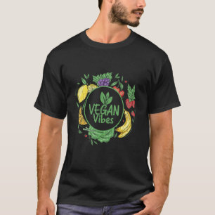 T-shirt Vibes végétariennes Légumes végétariens Graphique