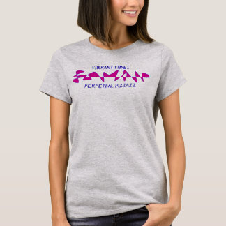 T-shirt Vibes vibrantes Perpetual Pizzazz Pink & Blue