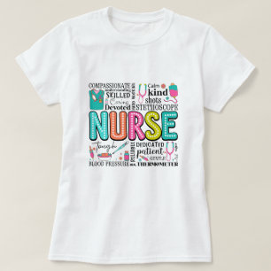 T-shirt Vibes Vintages de soins infirmiers rétro pour les 