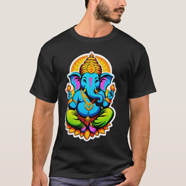 T-shirt Vibrance divine - Lord Ganesha (Devant)