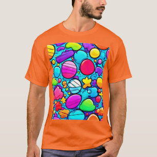 T-shirt Vibrant Abstrait Candyland