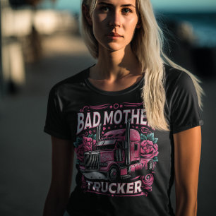 T-shirt Vibrant camion art honore mauvaise mère camionneur