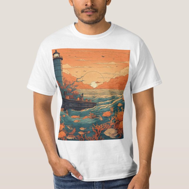T-shirt Vibrant Coral Reef : Célébrer sous l'eau (Devant)