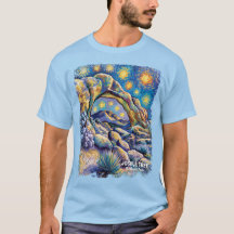 Vibrant Joshua Tree Desert Rocks Modern Van Gogh