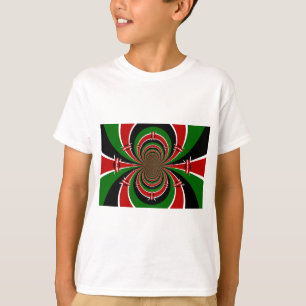 T-shirt Vibrant Kenya Vision : Drapeau kényan en miroir