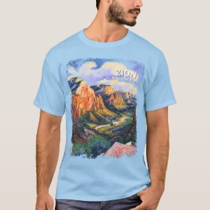 T-shirt Vibrant Parc national de Zion Angels Landing Artis