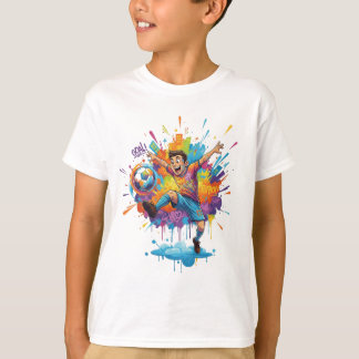 T-Shirt Vibrant pour Garçon Artistique