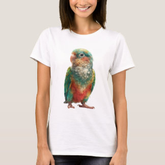 T-shirt Vibrant Rainbow Pastel Parrot Women
