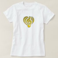 Vibrations Amour Musical Coeur Jaune Musique Note 
