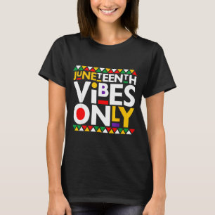 T-shirt Vibrations de Juneteenth uniquement 1865 hommes af