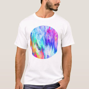 T-shirt Vibrer Glitch Rainbow