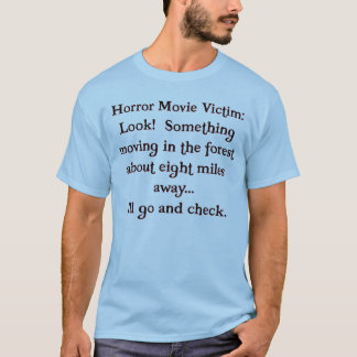 T-shirt Victime de film d'horreur (couleur claire)